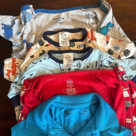 0-3 months One Piece Footies - 10 Pieces - Picture 5 of 9